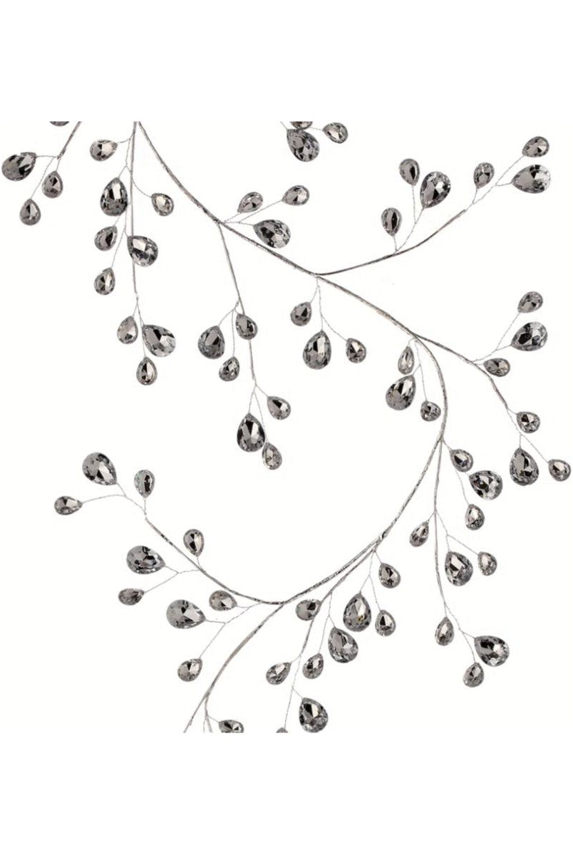 Shop For 48" Metal Jewel Garland: Silver