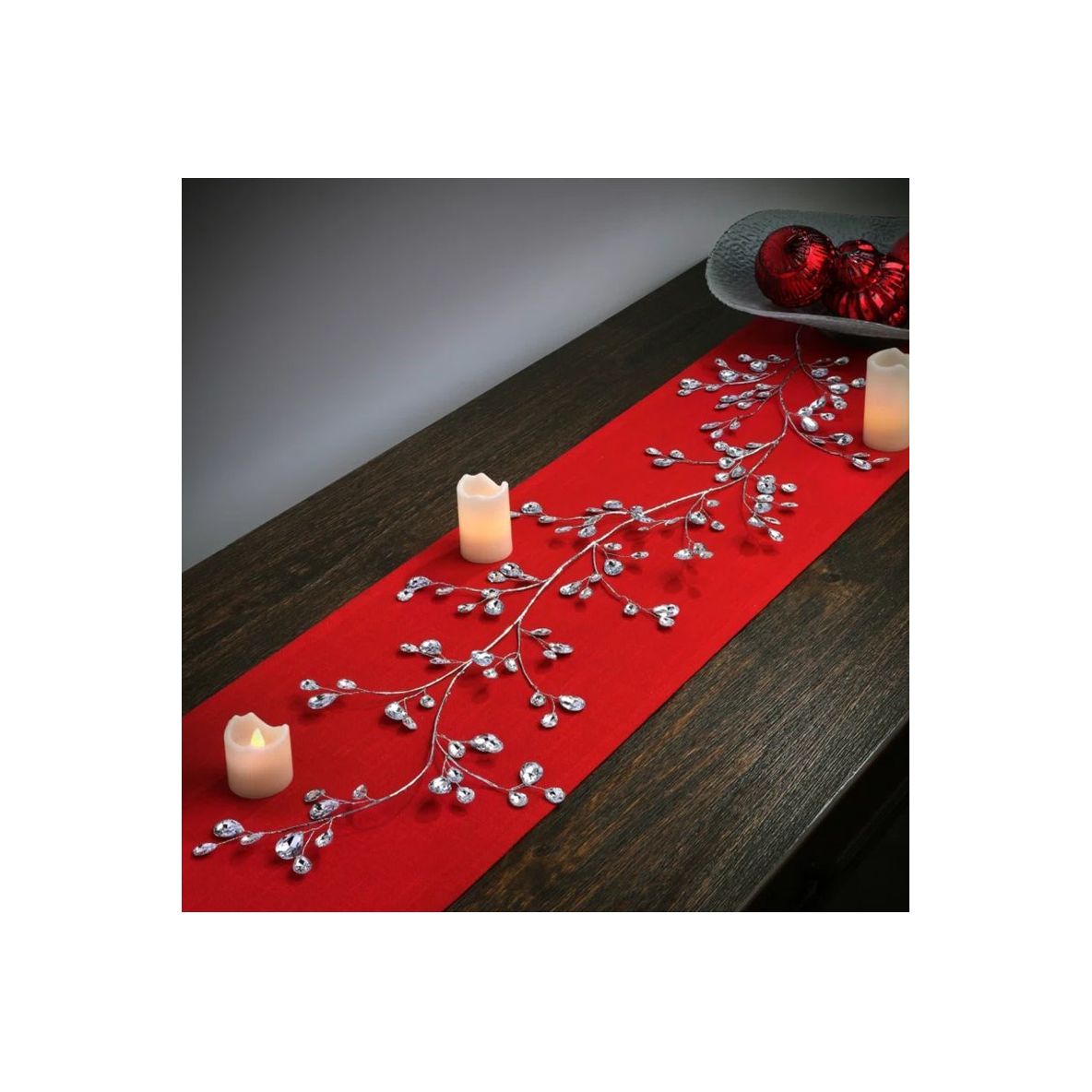 Shop For 48" Metal Jewel Garland: Silver