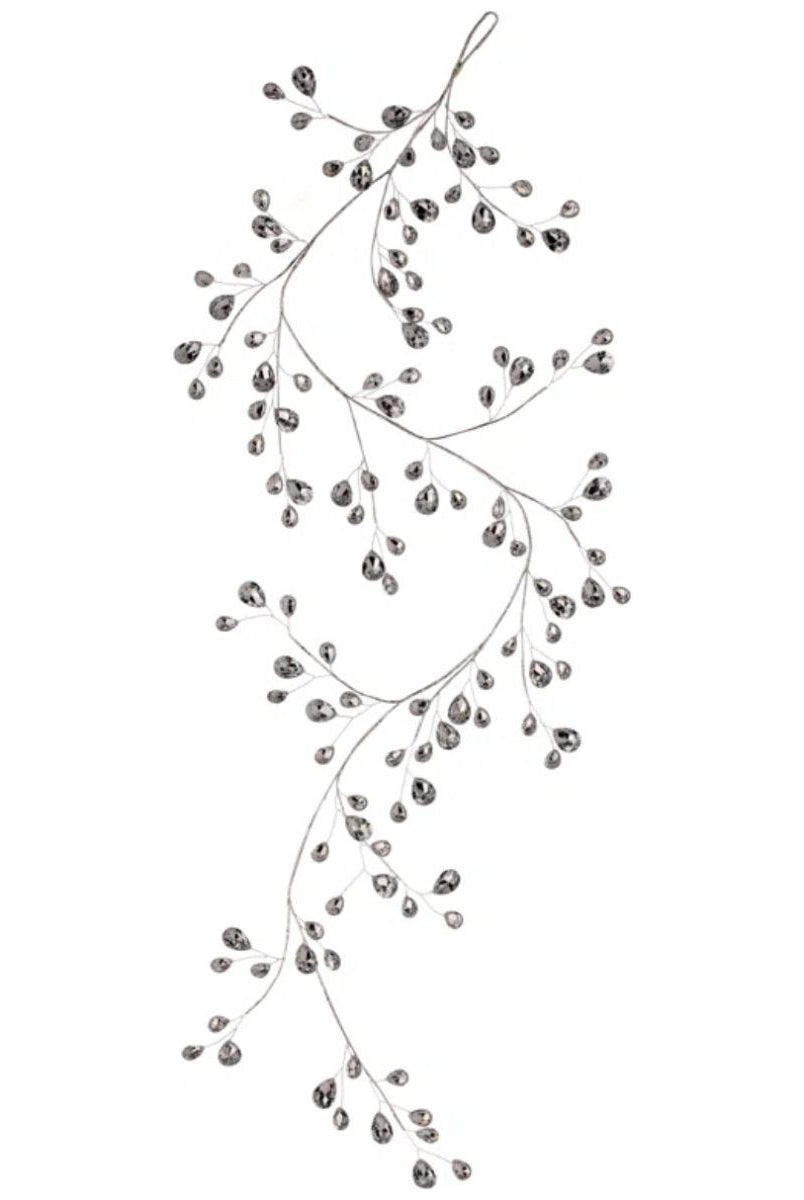 Shop For 48" Metal Jewel Garland: Silver