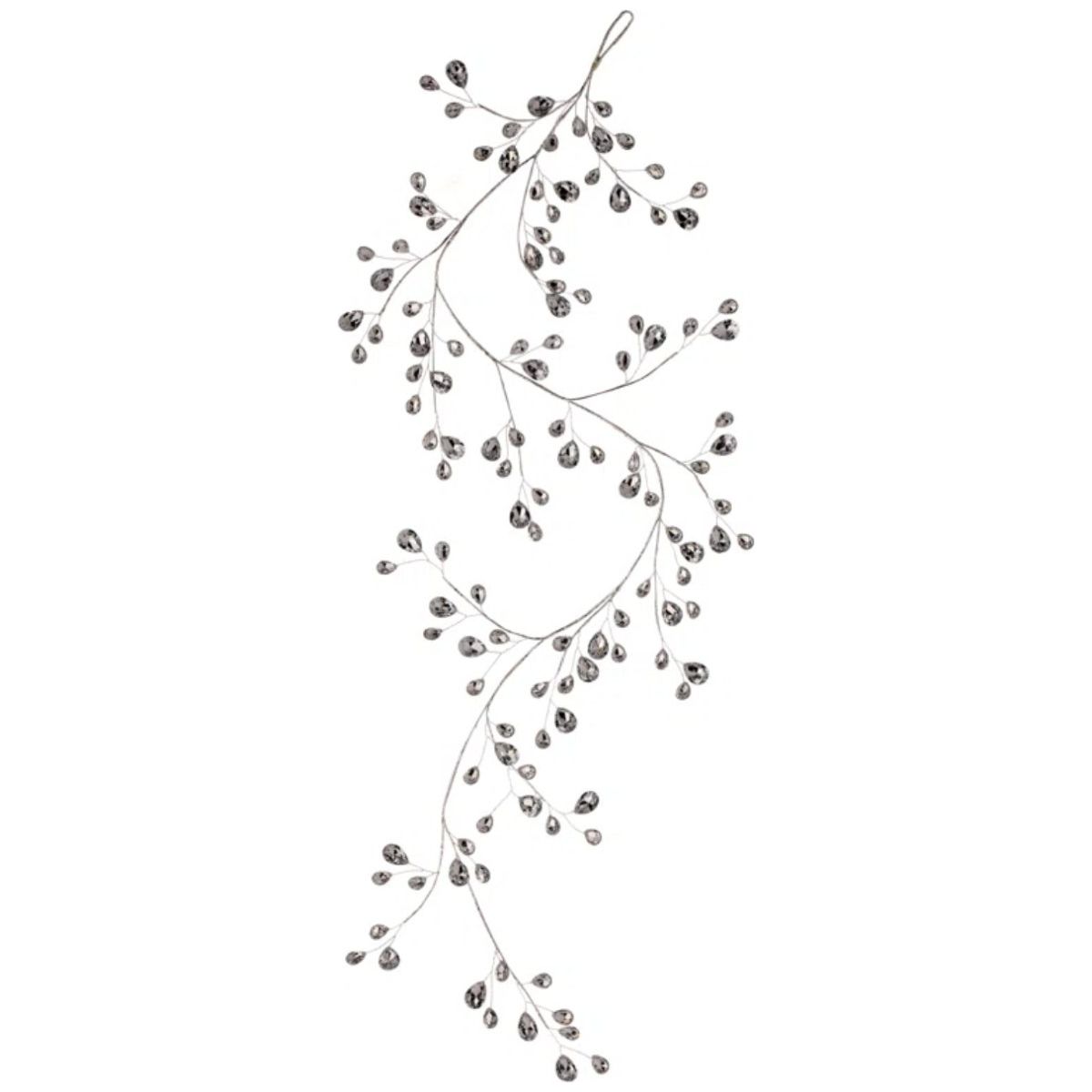 Shop For 48" Metal Jewel Garland: Silver