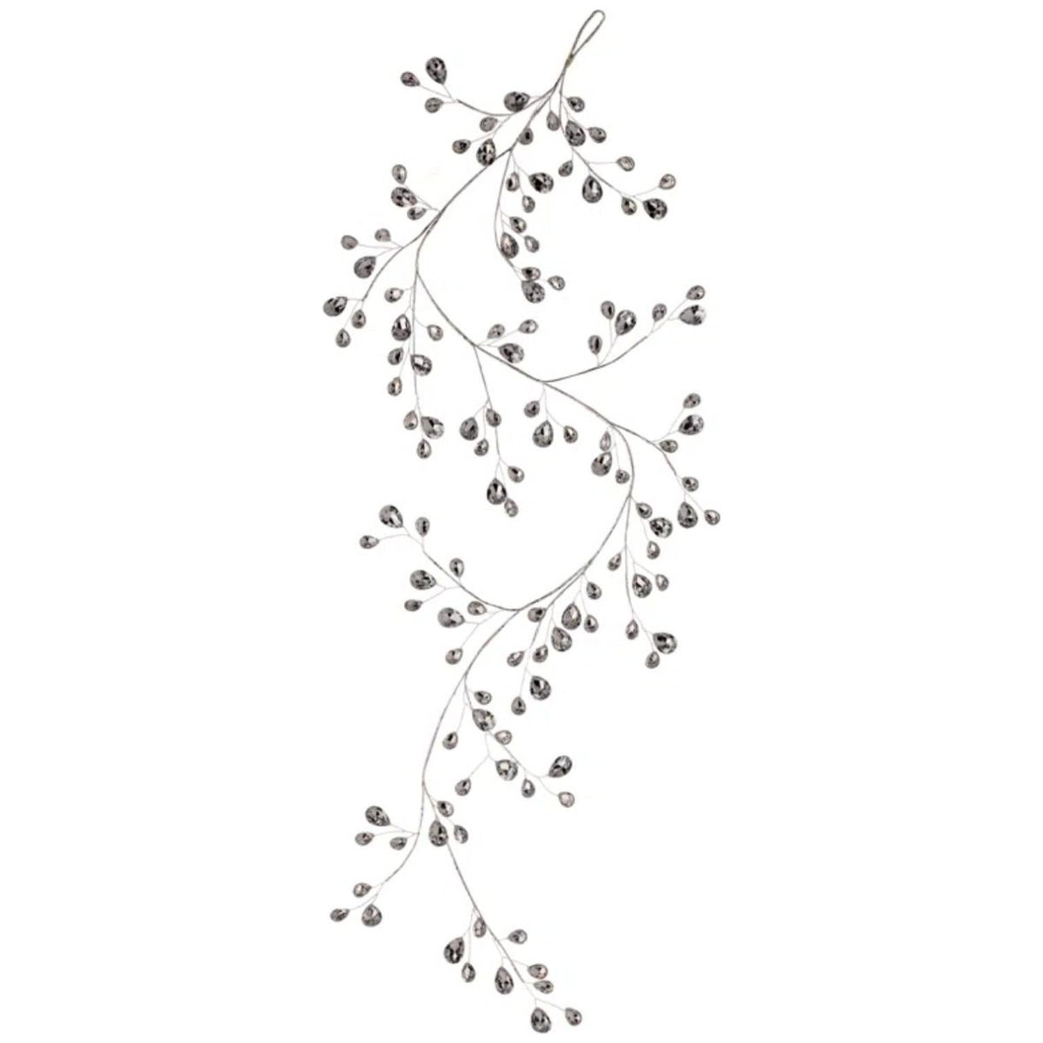 Shop For 48" Metal Jewel Garland: Silver