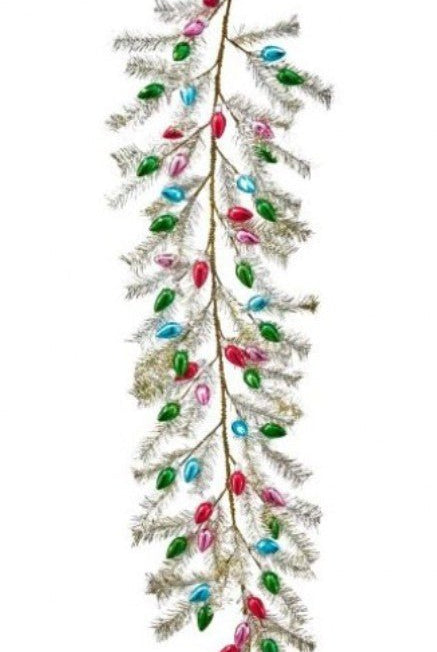 Shop For 48inch Vintage Tinsel Bulb Garland