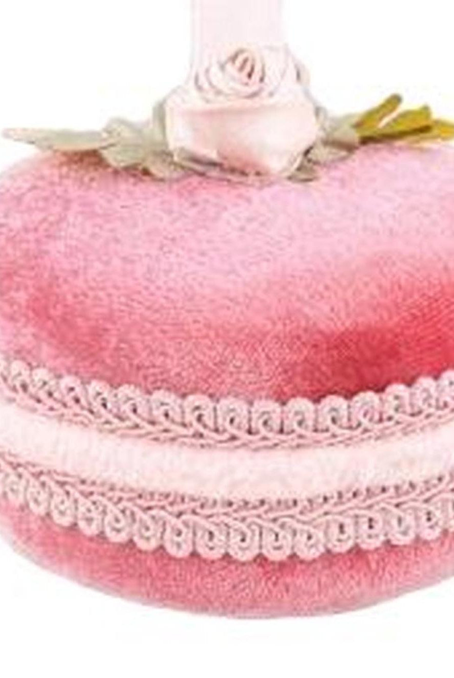 4in Bright Pink Macaron Ornament