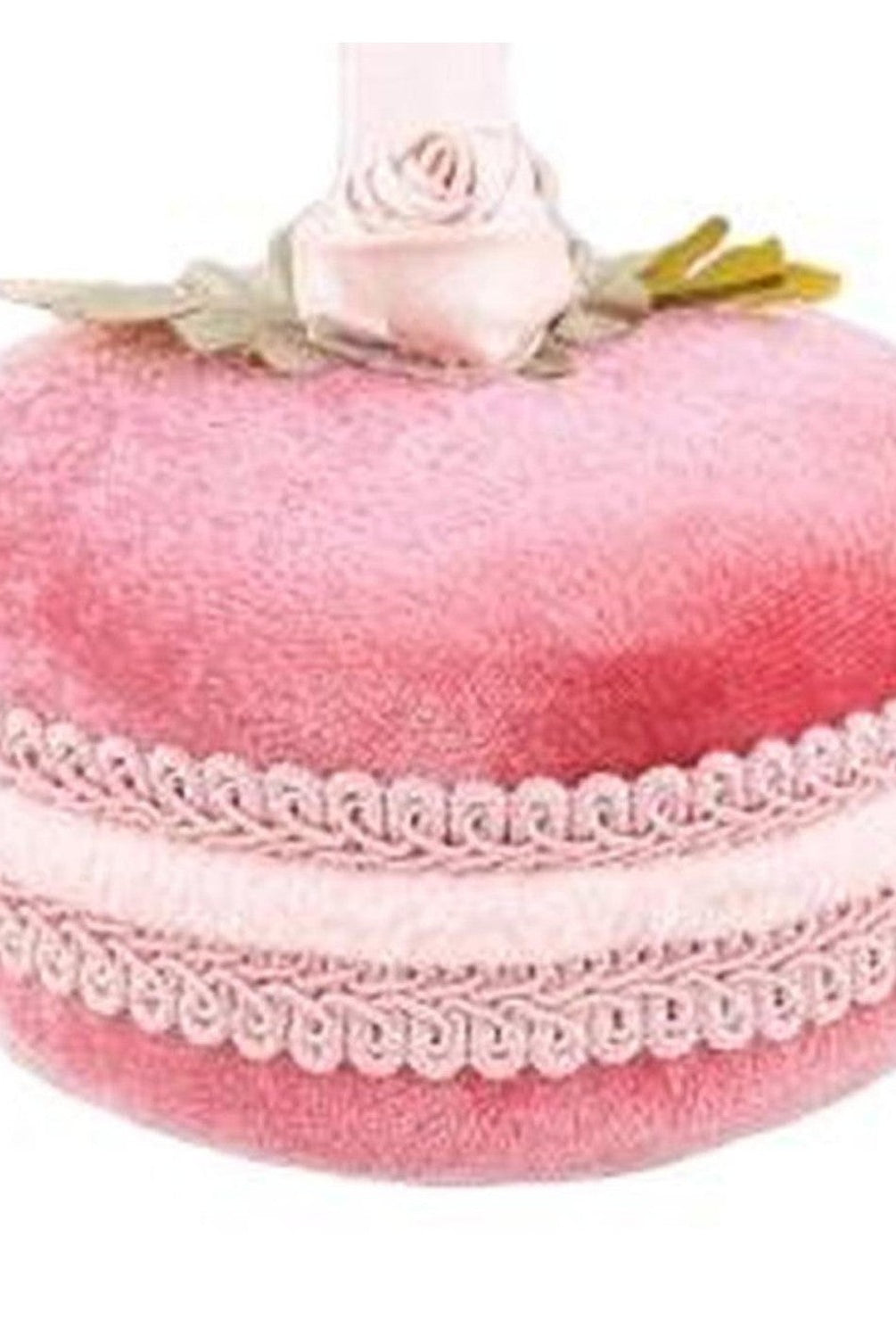 4in Bright Pink Macaron Ornament