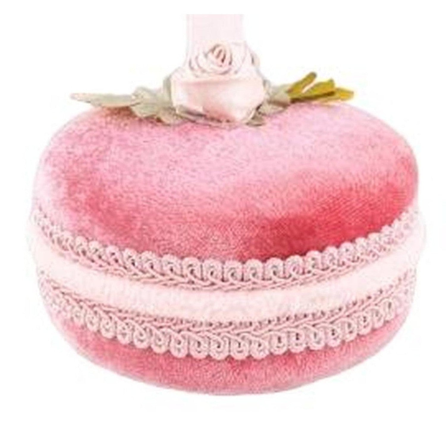 4in Bright Pink Macaron Ornament