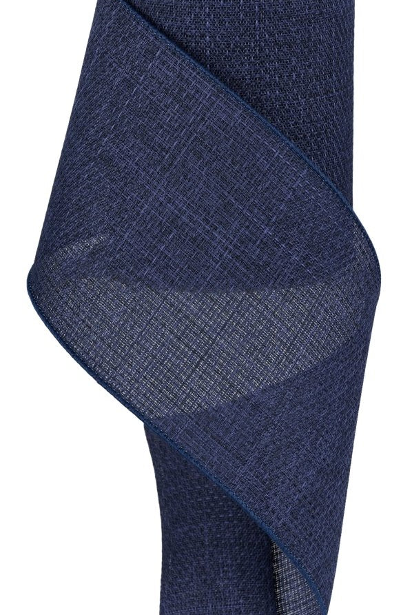 Shop For 4in Cross Royal Burlap Ribbon: Navy Blue (10 Yards)