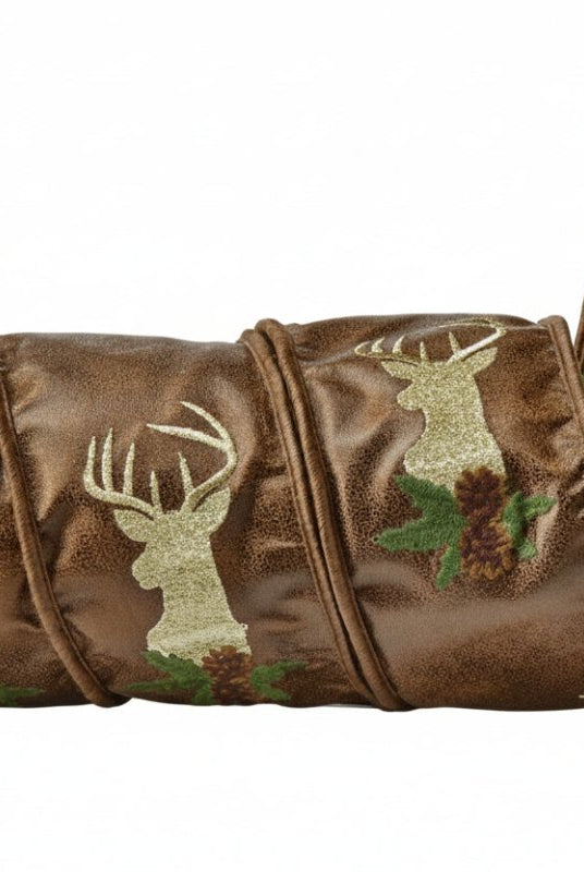 Shop For 4in Deer Stag Faux Leather Ribbon (5 Yards)