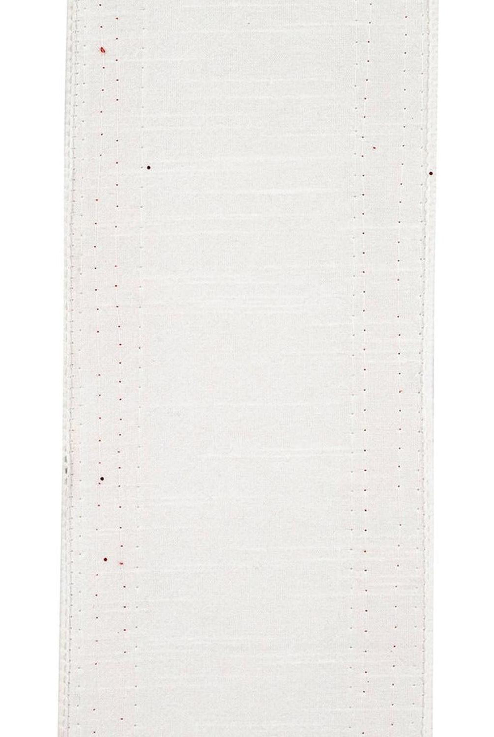 Shop For 4in Dupioni Regalia Glitter Ribbon: Red/White (5 Yards)