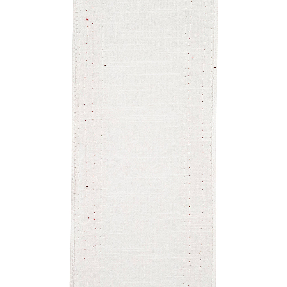 Shop For 4in Dupioni Regalia Glitter Ribbon: Red/White (5 Yards)