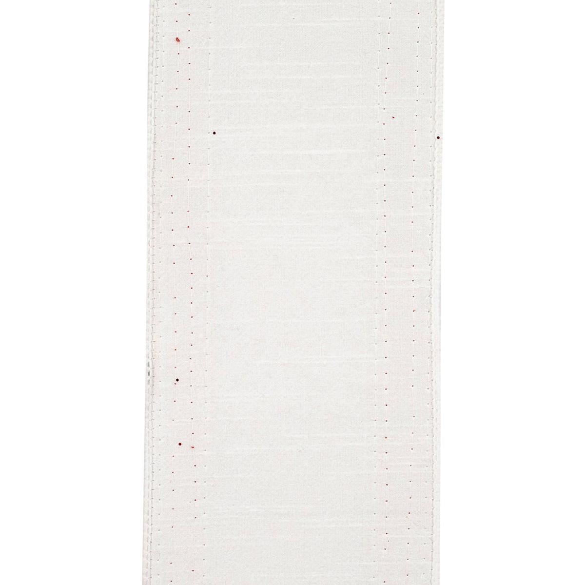 Shop For 4in Dupioni Regalia Glitter Ribbon: Red/White (5 Yards)