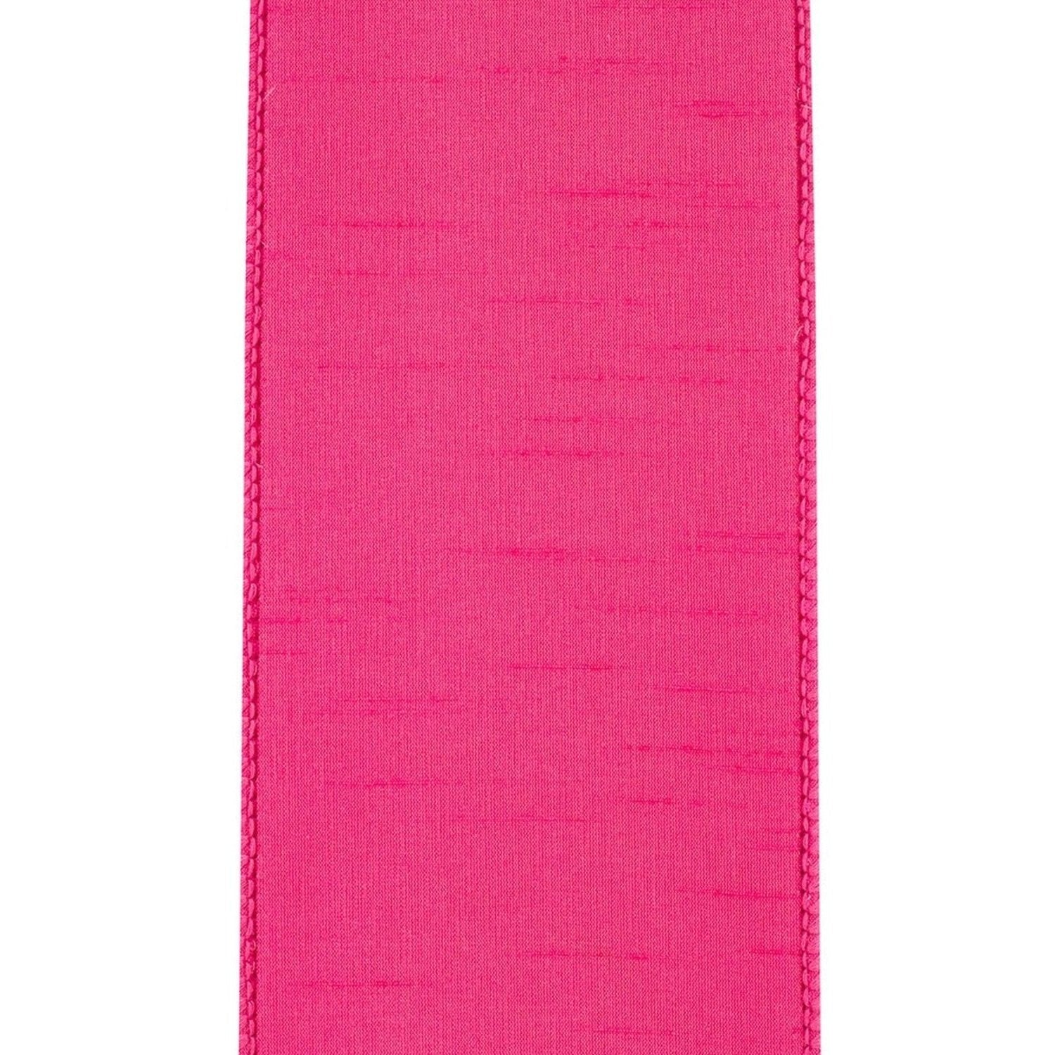 Shop For 4in Dupioni Supreme Ribbon: Shocking Pink (10 Yards)
