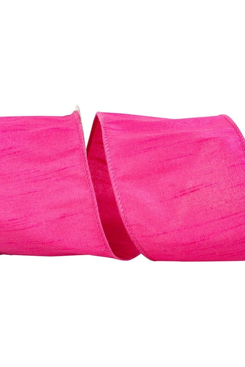 Shop For 4in Dupioni Supreme Ribbon: Shocking Pink (10 Yards)