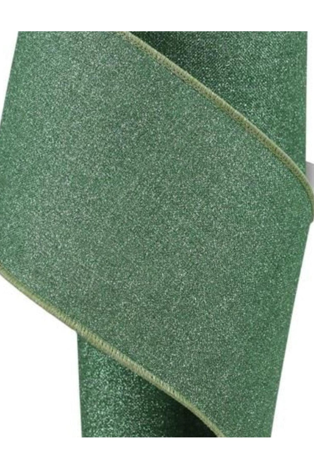 Shop For 4in Fine Glitter on Royal Ribbon: Sage Green (10 Yards)