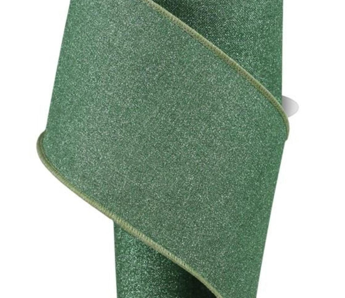 Shop For 4in Fine Glitter on Royal Ribbon: Sage Green (10 Yards)