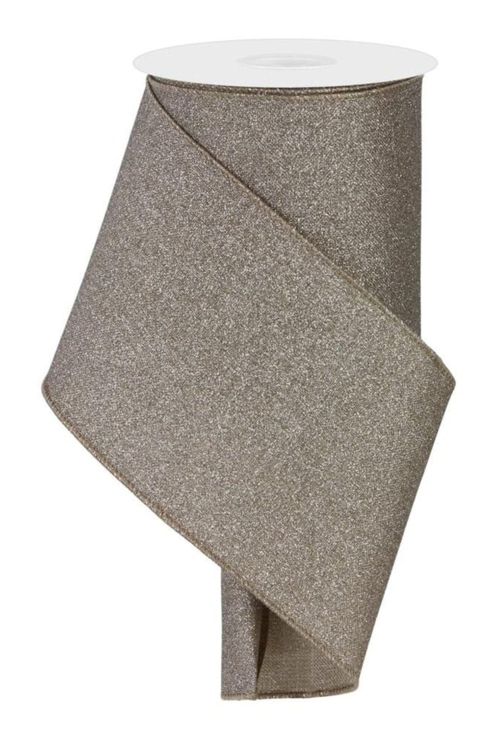 Shop For 4in Fine Glitter on Royal Ribbon: Taupe (10 Yards)