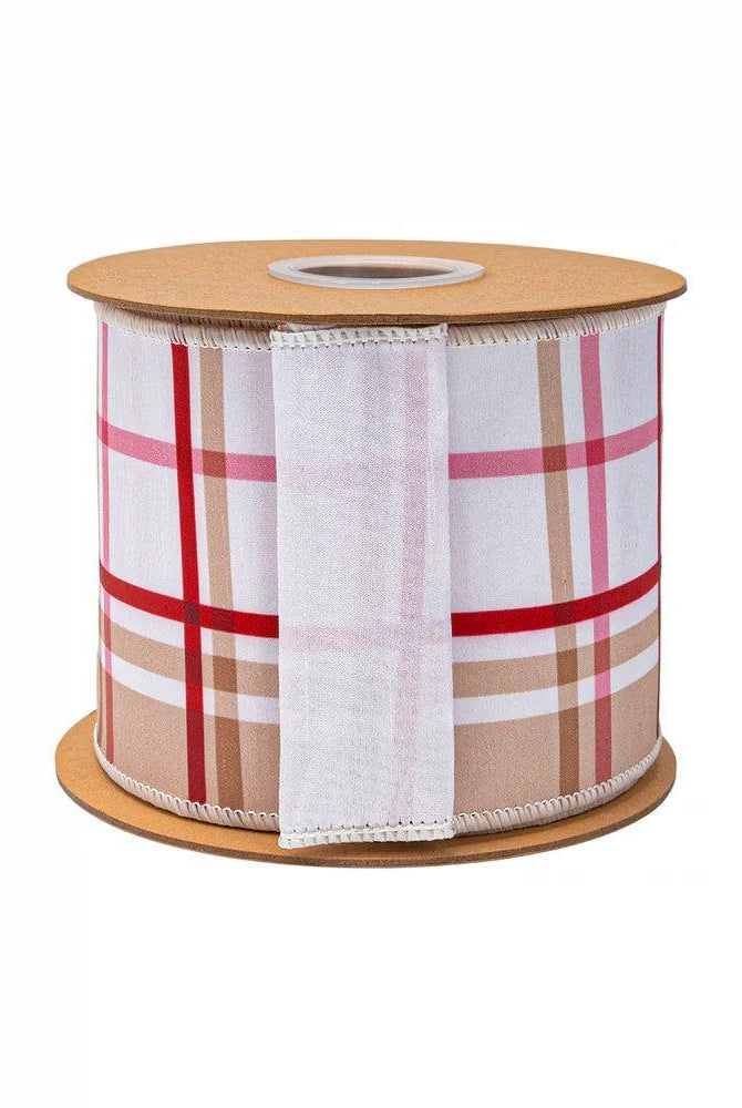Shop For 4in Gingerbread Plaid Theme Ribbon (10 Yards)