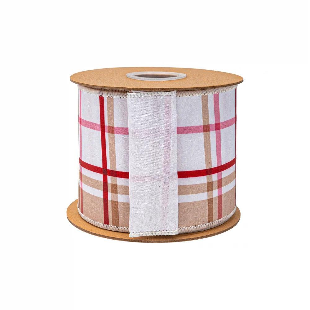 Shop For 4in Gingerbread Plaid Theme Ribbon (10 Yards)