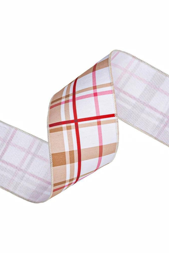 Shop For 4in Gingerbread Plaid Theme Ribbon (10 Yards)