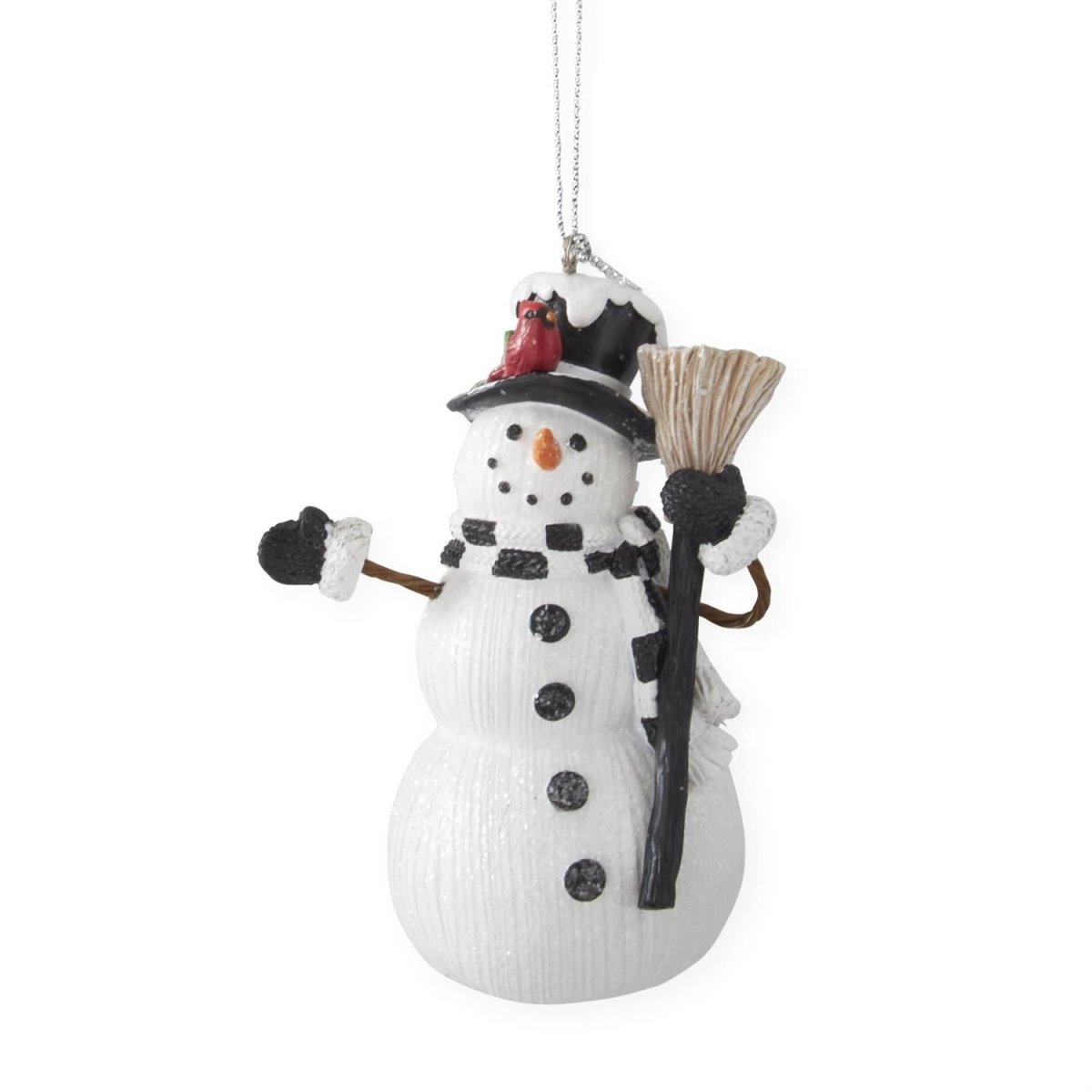 Shop For 4in Glittered Resin Snowmen Ornaments (Set of 2)