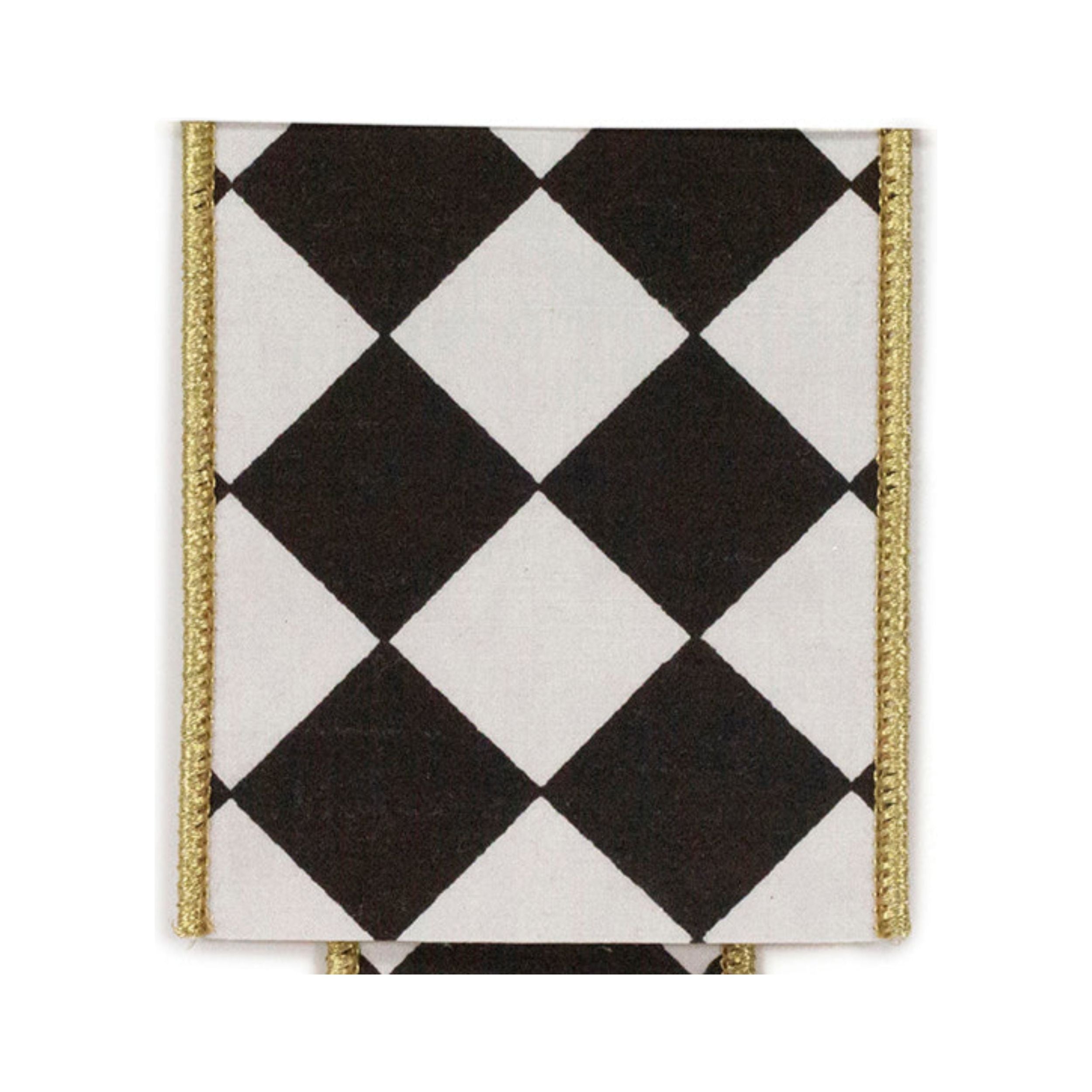 Shop For 4in Grand Diamond Deluxe Ribbon: Black/White (10 Yards)