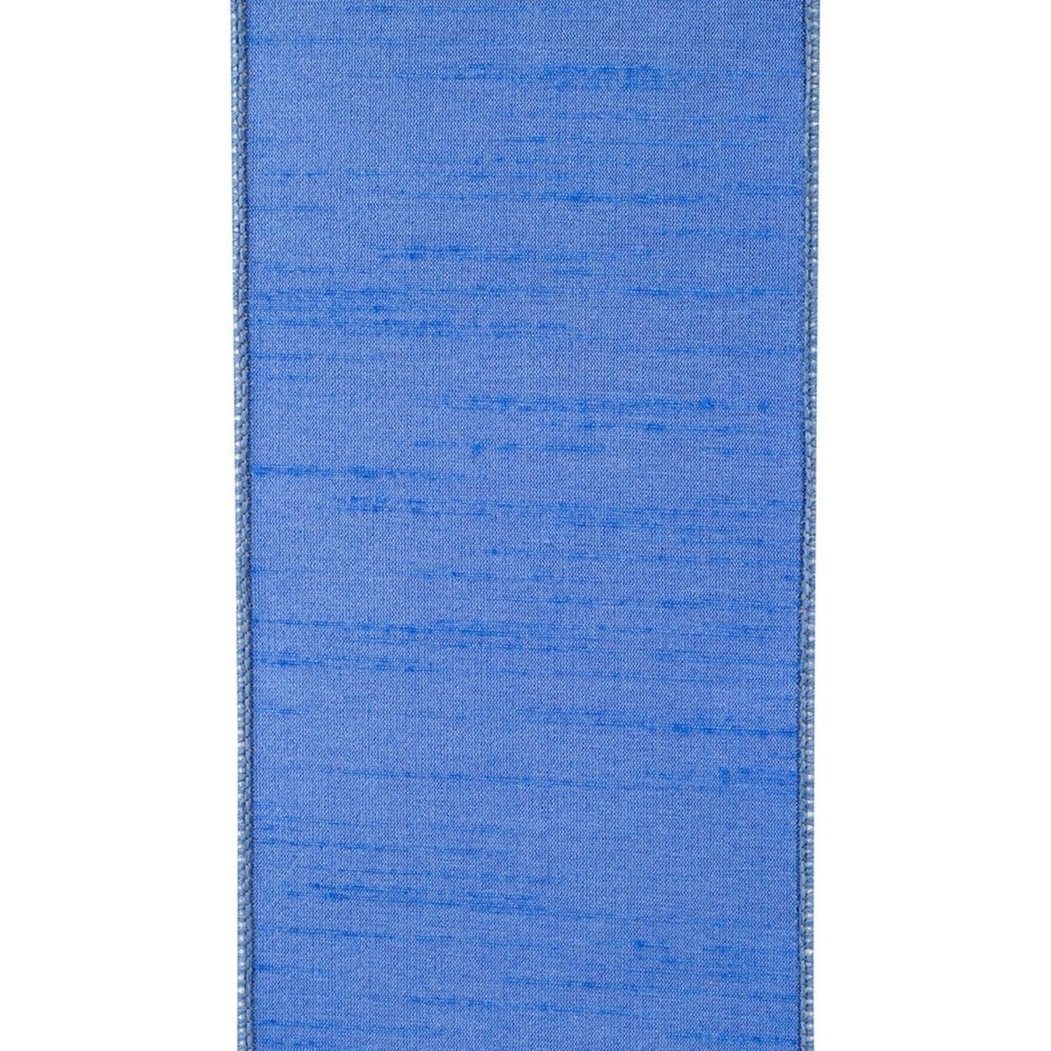 Shop For 4in Grand Diamond Dupioni Ribbon: Blue/White (10 Yards)