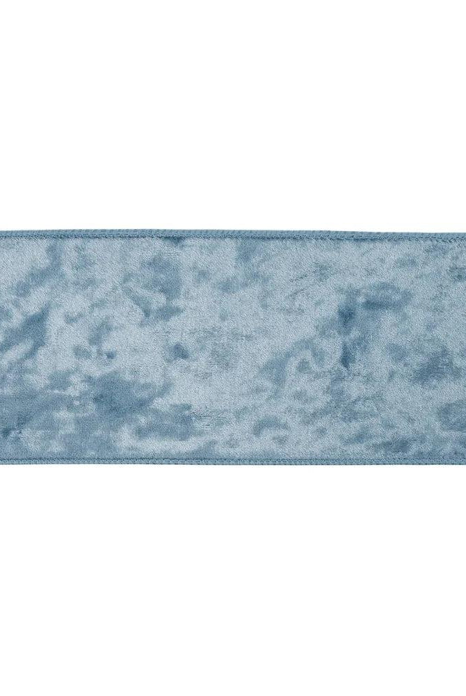 Shop For 4in Heritage Velvet Ribbon: French Blue (10 Yards)