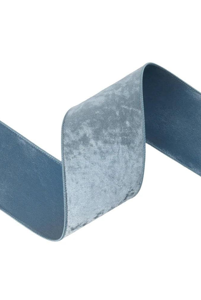 Shop For 4in Heritage Velvet Ribbon: French Blue (10 Yards)