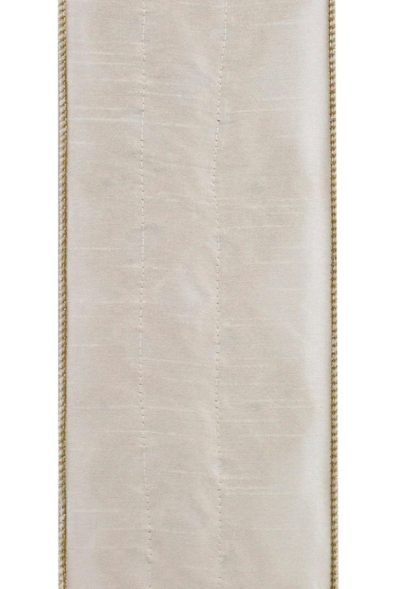 Shop For 4in Jewel Scroll Embroider Ribbon: Ivory (5 Yards)