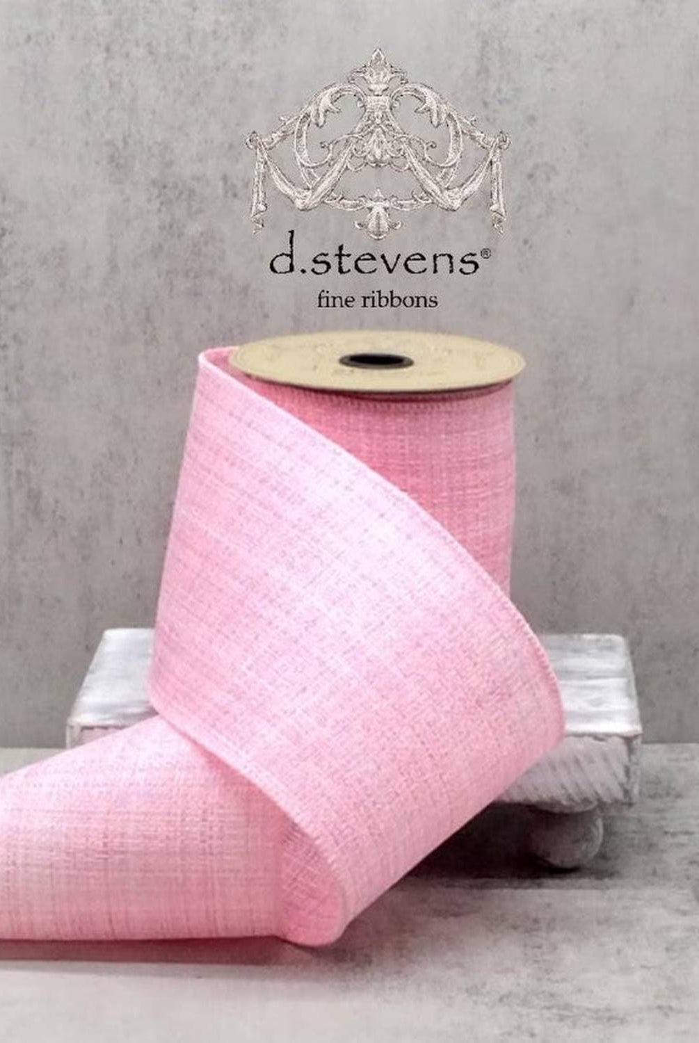 Shop For 4in Linen Moorland Ribbon: Pink (10 Yards)