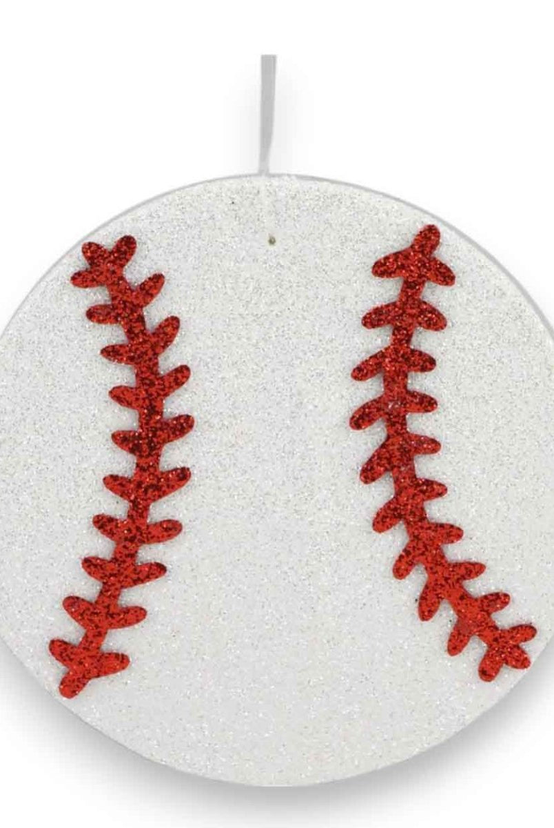 Shop For 4in Metallic Glitter Baseball Ornament