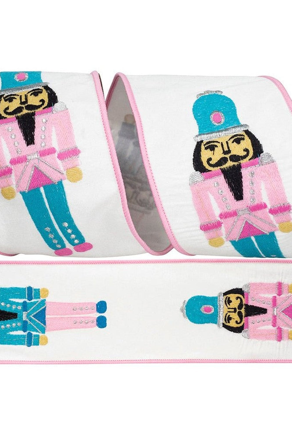 Shop For 4in Nutcracker Embroidery Ribbon: Pink (5 Yards)