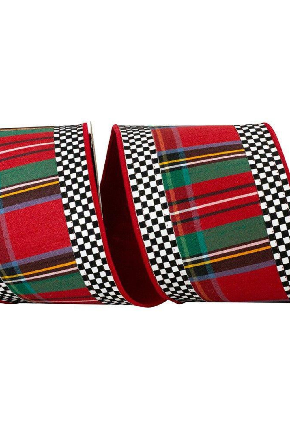 Shop For 4in Plaid Ticking Tradition Ribbon (5 Yards)