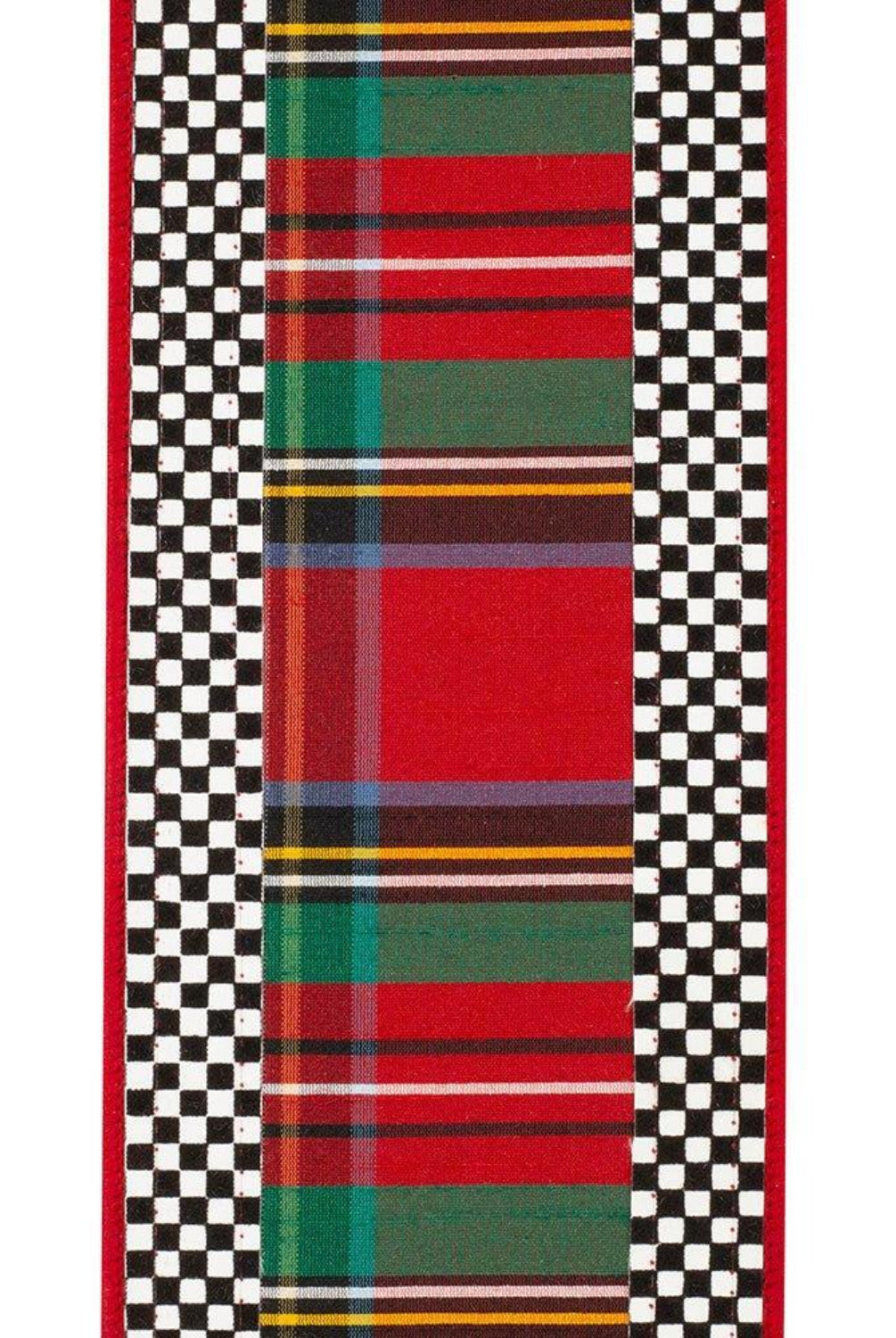 Shop For 4in Plaid Ticking Tradition Ribbon (5 Yards)