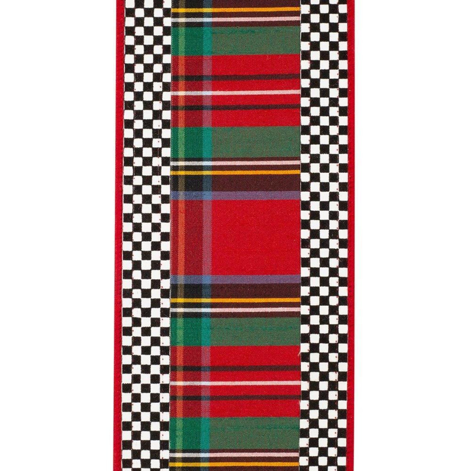Shop For 4in Plaid Ticking Tradition Ribbon (5 Yards)