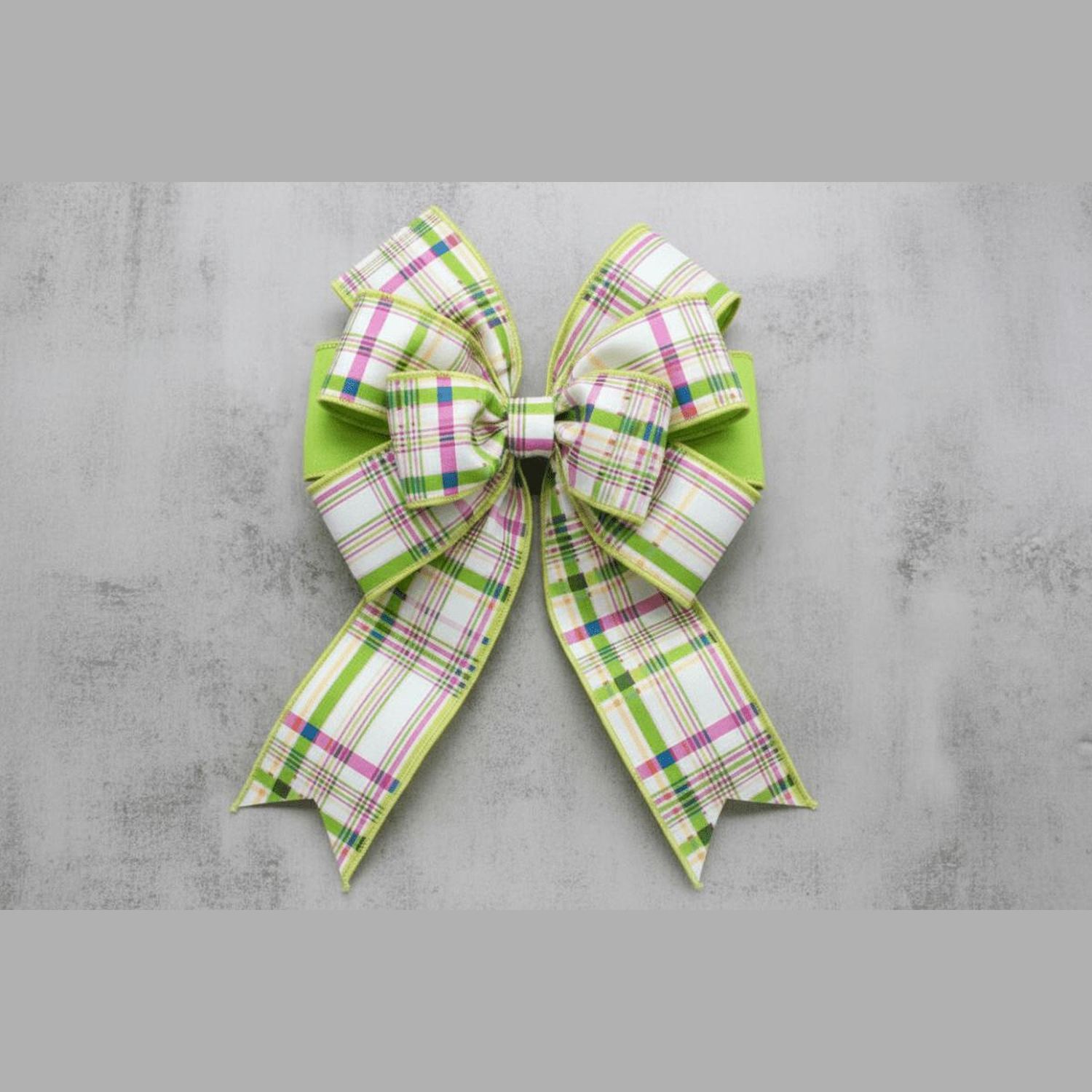 Shop For 4in Poplin Colorful Plaid Ribbon: Multi (10 Yards)