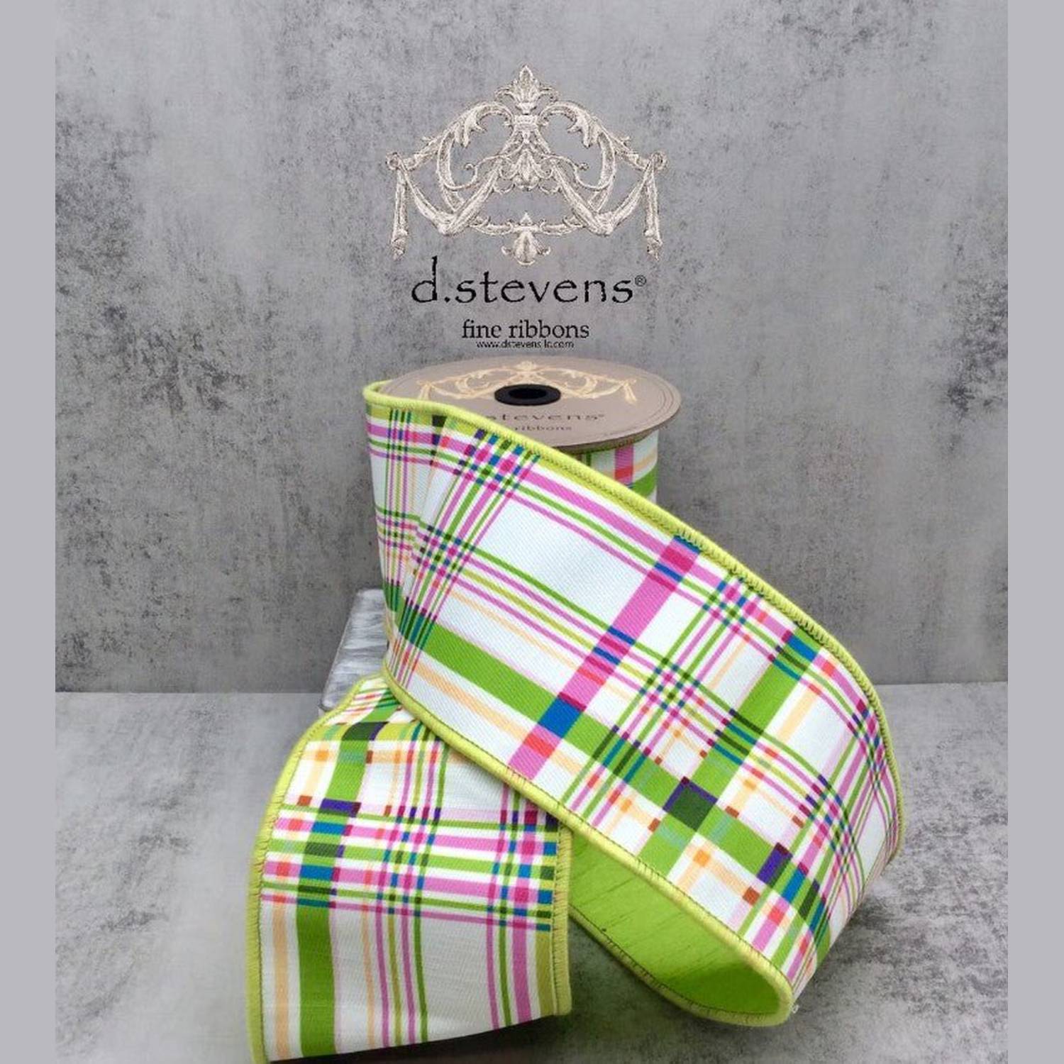 Shop For 4in Poplin Colorful Plaid Ribbon: Multi (10 Yards)