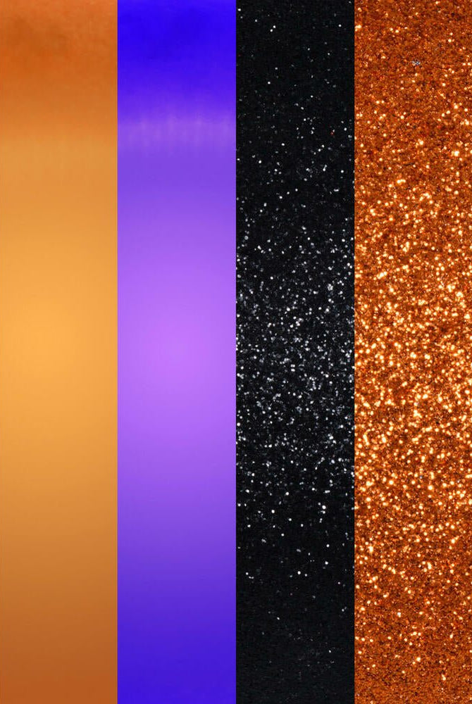 Shop For 4in Purple Orange Black Ornament Ball (Set of 18)