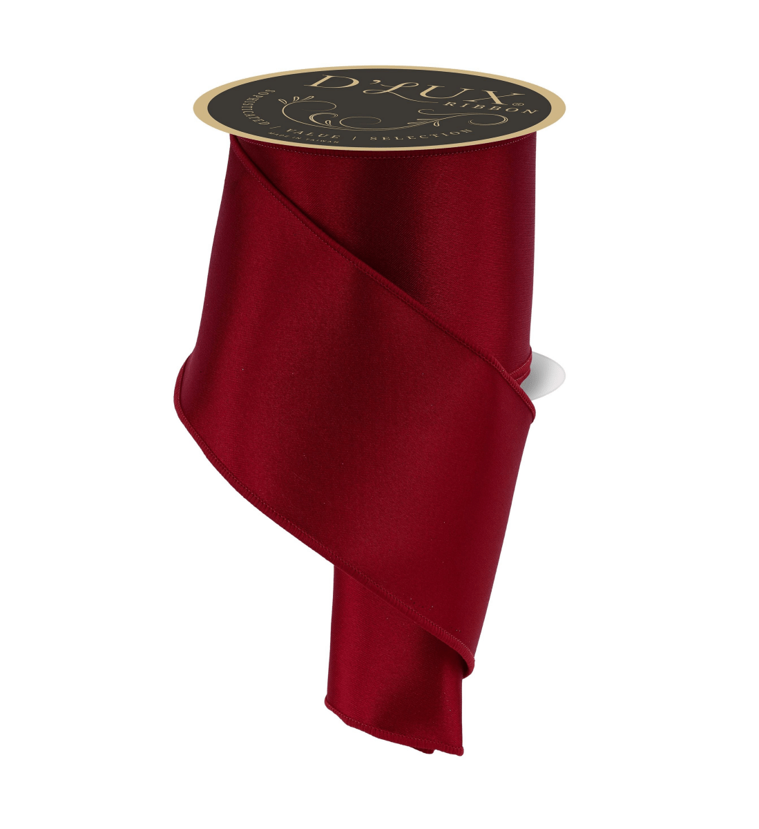 Shop For 4in Satin Fused Ribbon: Dark Red (10 Yards)