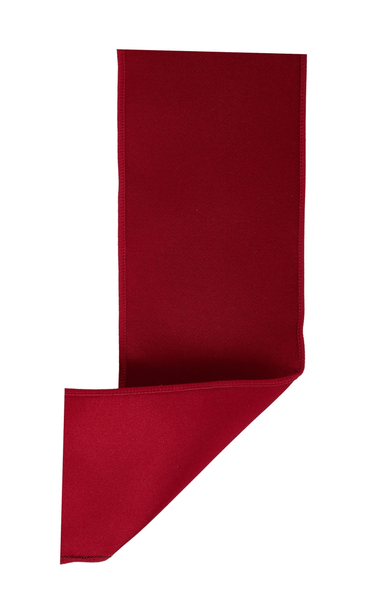 Shop For 4in Satin Fused Ribbon: Dark Red (10 Yards)