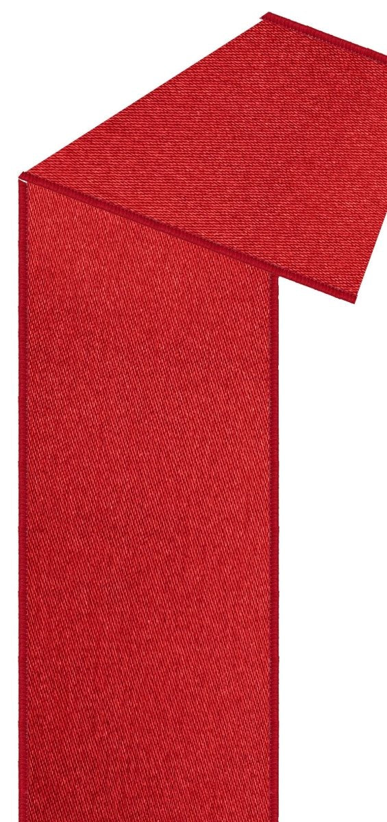 Shop For 4in Satin Fused Ribbon: Red (10 Yards)