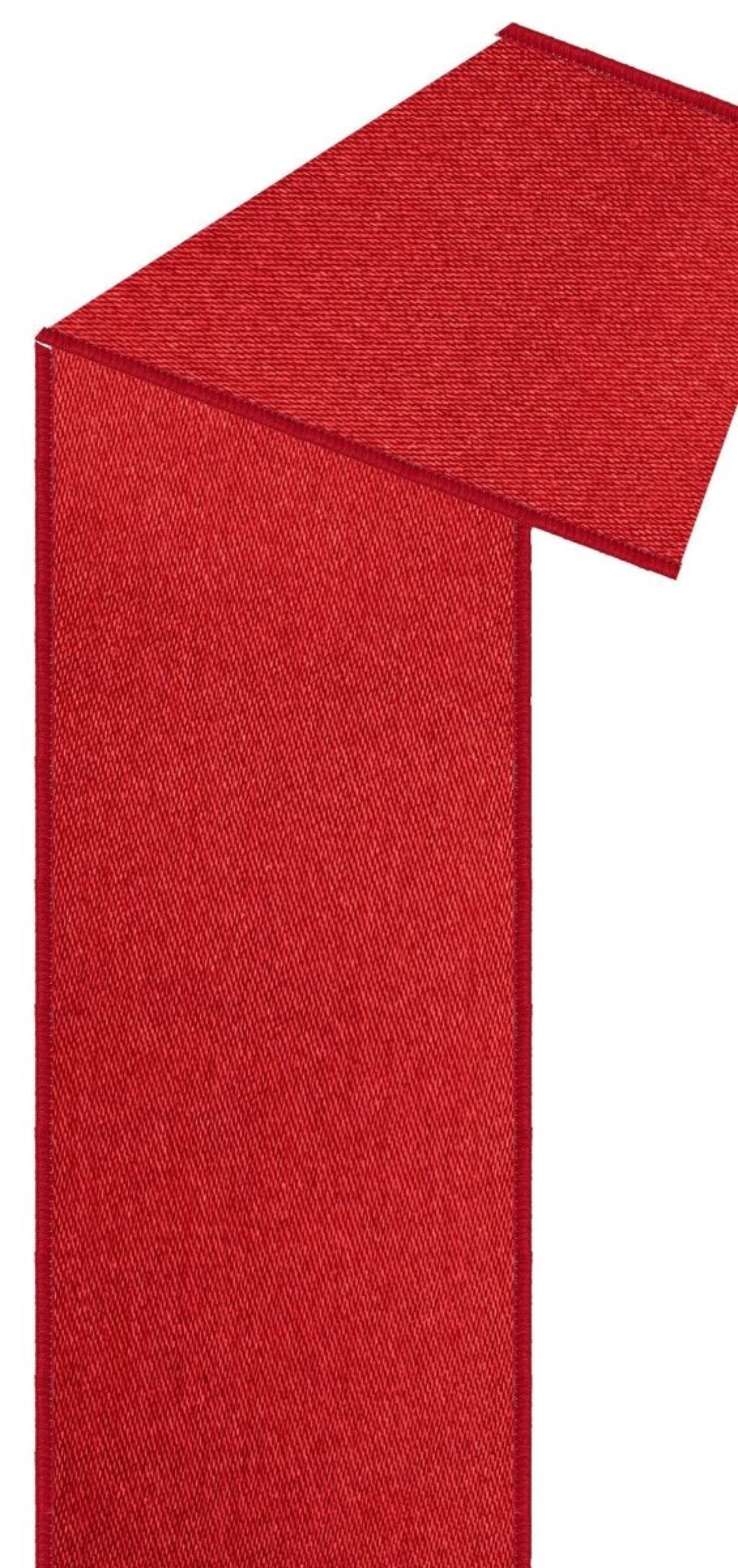 Shop For 4in Satin Fused Ribbon: Red (10 Yards)