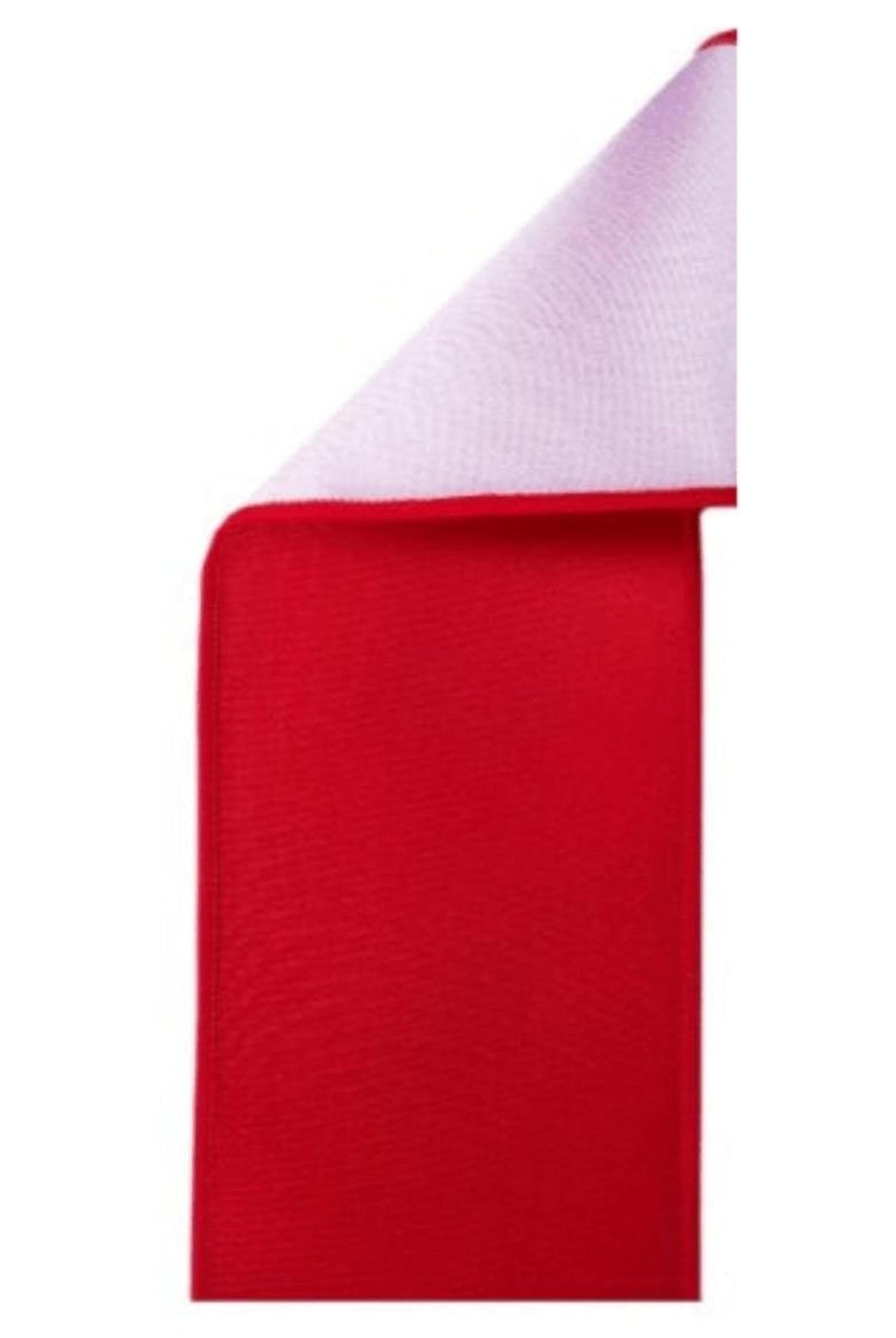 4in Satin Fused Ribbon: Red/White (10 Yards)