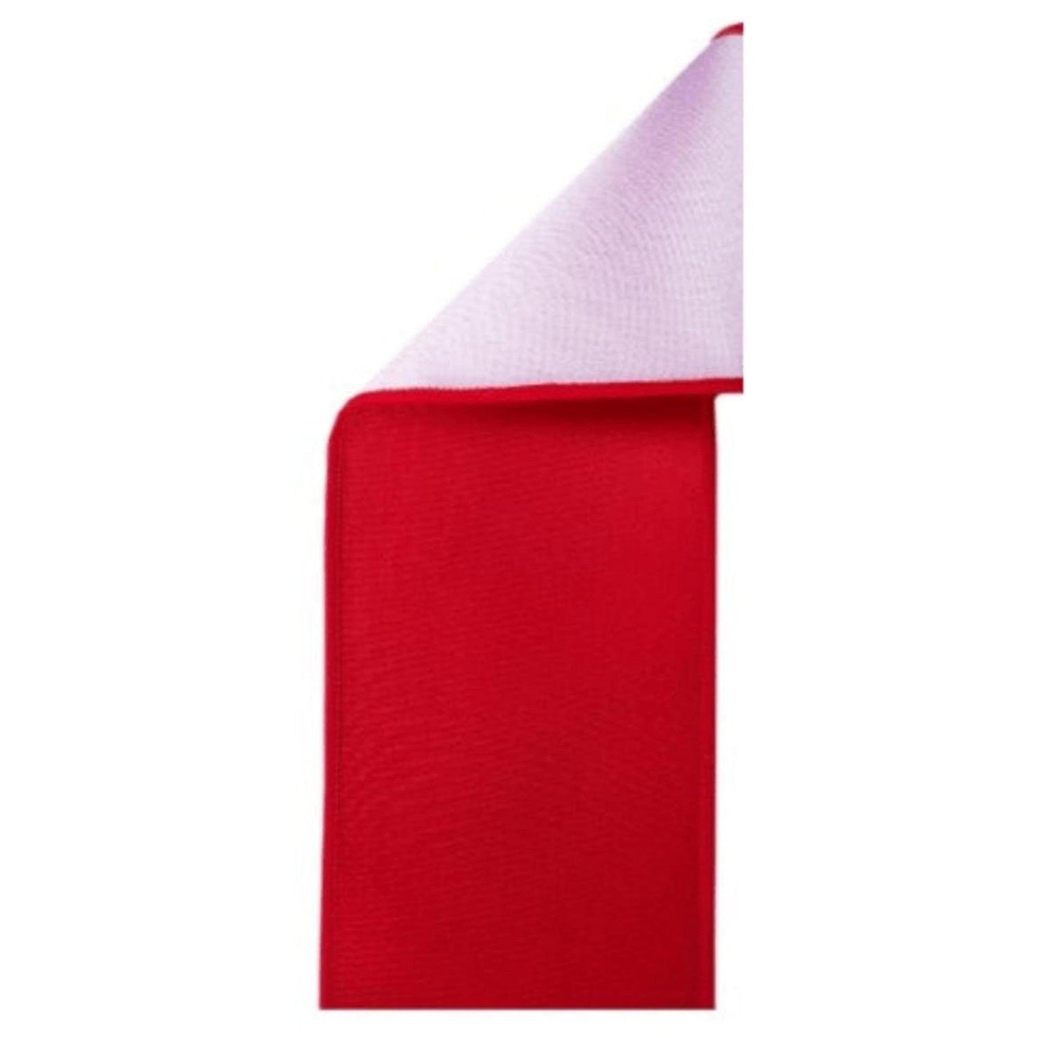 4in Satin Fused Ribbon: Red/White (10 Yards)