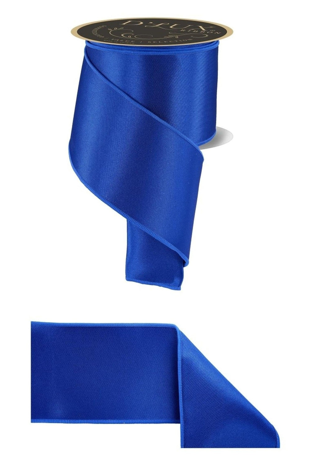 4in Satin Fused Ribbon: Royal Blue (10 Yards)
