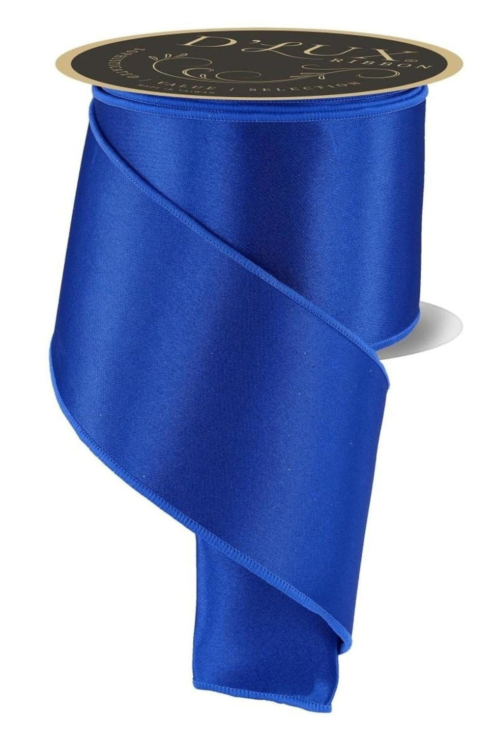 4in Satin Fused Ribbon: Royal Blue (10 Yards)