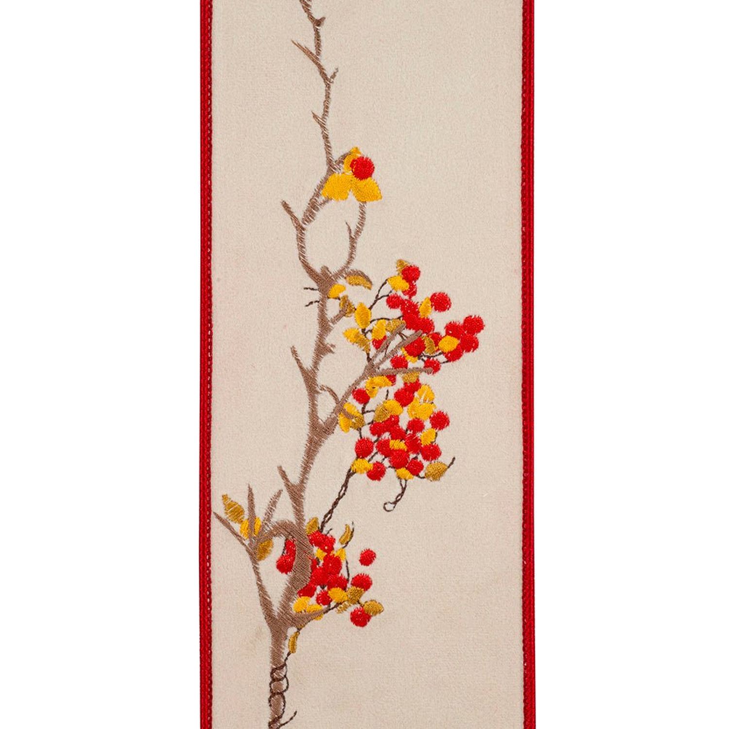 Shop For 4in Spring Embroidery Ribbon: Beige (5 Yards)