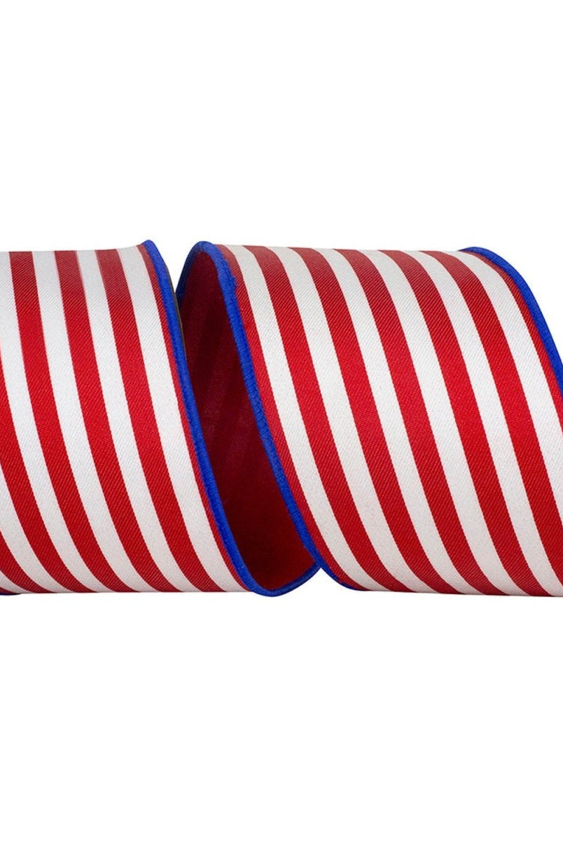 Shop For 4in Striped Twill Dupioni Ribbon: Patriotic (10 Yards)