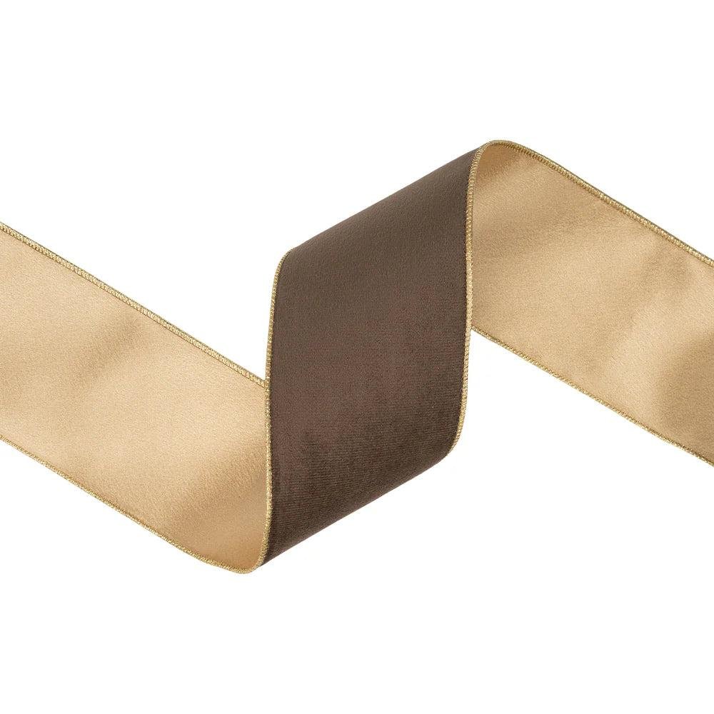 Shop For 4in Velvet Brown with Brown Shimmer Ribbon (10 Yards)