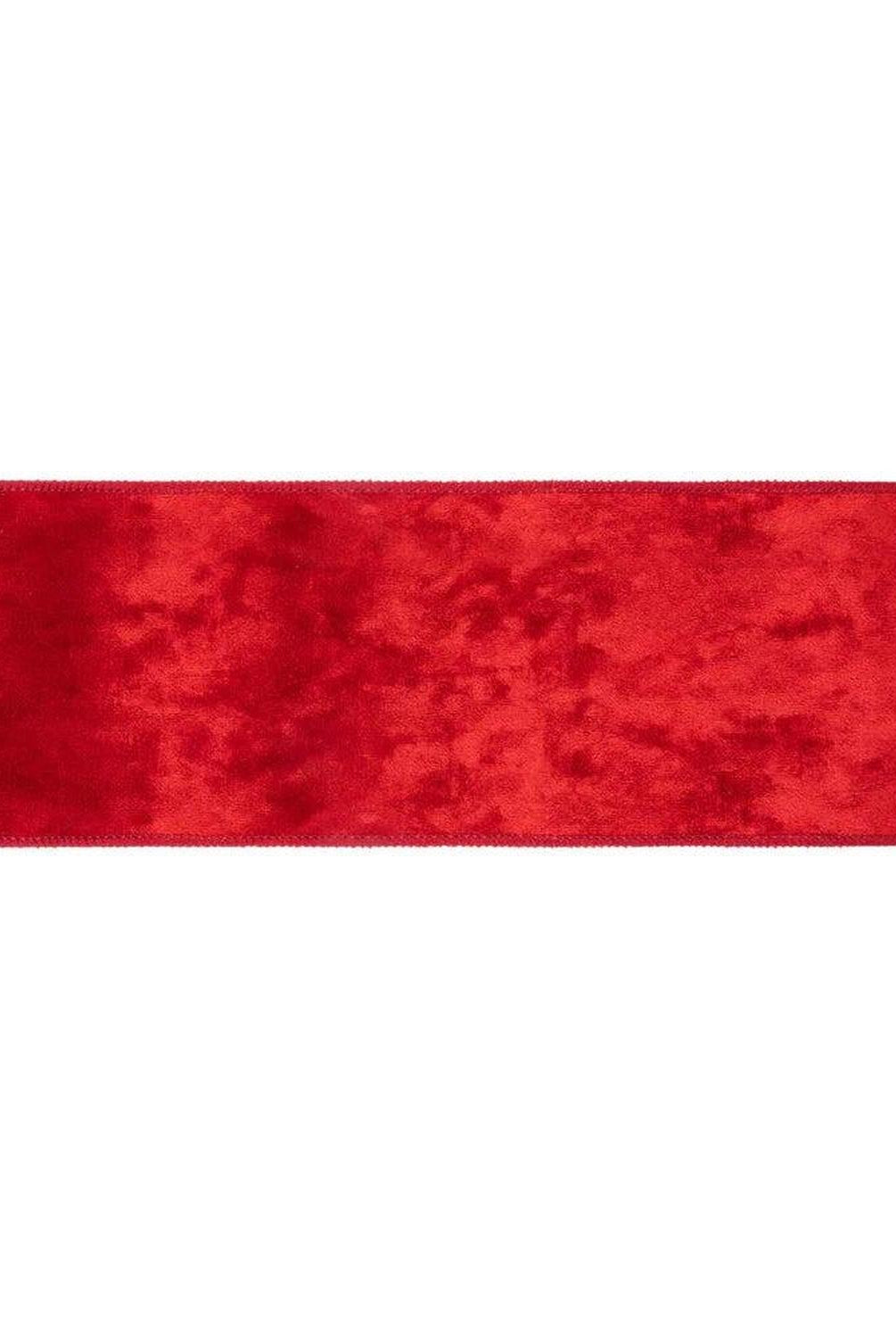 Shop For 4in Velvet Checked Back Ribbon: Red (10 Yards)