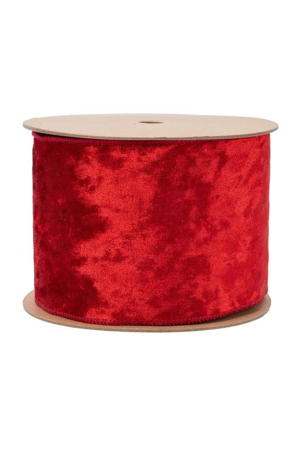 Shop For 4in Velvet Checked Back Ribbon: Red (10 Yards)